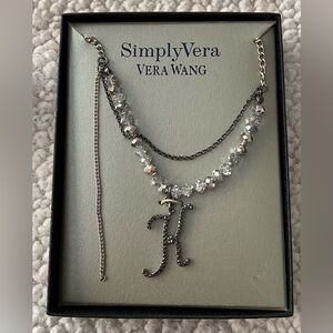SimplyVera Vera Wang Initial K Necklace